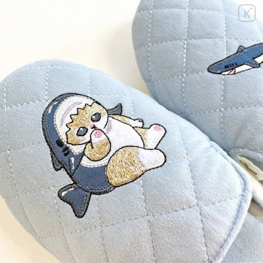 Japan Mofusand Room Slippers - Shark Cat Nyan / Blue - 2