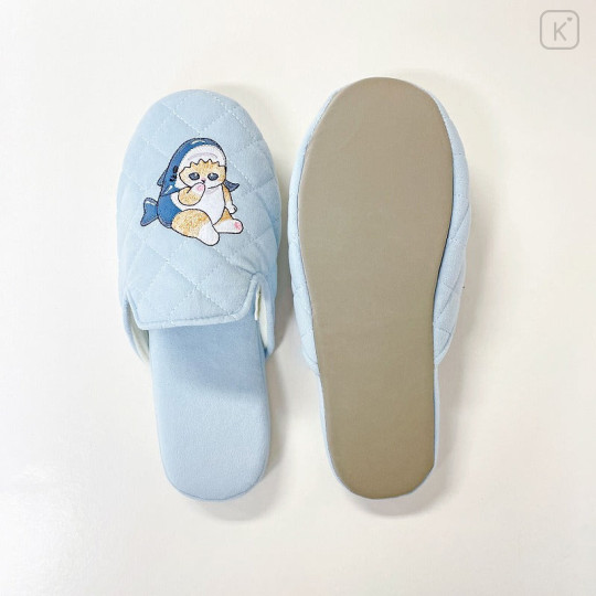 Japan Mofusand Room Slippers - Shark Cat Nyan / Blue - 5