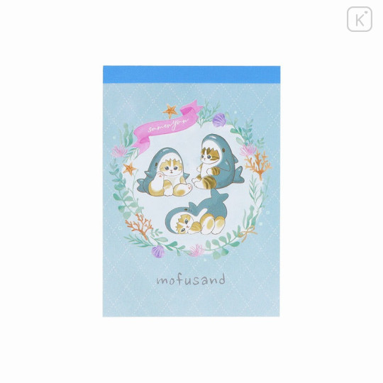 Japan Mofusand Mini Notepad - Cat / Shark Nyan Autumn - 1