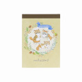 Japan Mofusand Mini Notepad - Fox Cat / Nyan Autumn - 1