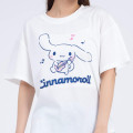 Japan Sanrio Short Sleeve T-shirt Pajamas (M) - Cinnamoroll / White & Blue - 2