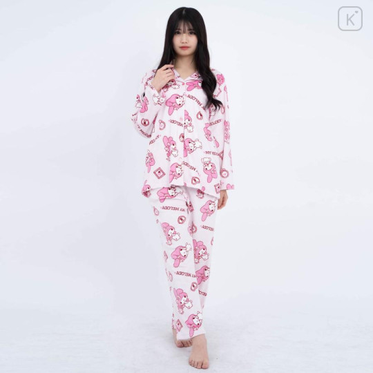 Japan Sanrio Warm Shirt Pajamas (M) - My Melody / Pink - 1