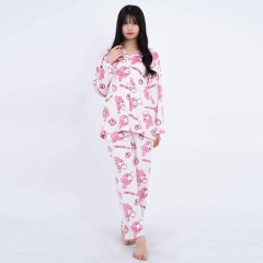 Japan Sanrio Warm Shirt Pajamas (M) - My Melody / Pink