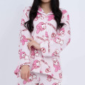 Japan Sanrio Warm Shirt Pajamas (M) - My Melody / Pink - 2