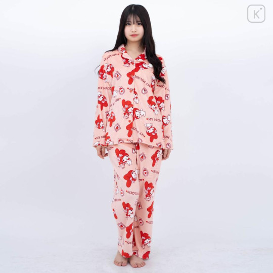 Japan Sanrio Warm Shirt Pajamas (M) - My Melody / Red - 1