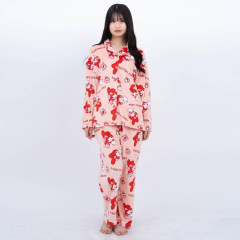 Japan Sanrio Warm Shirt Pajamas (M) - My Melody / Red