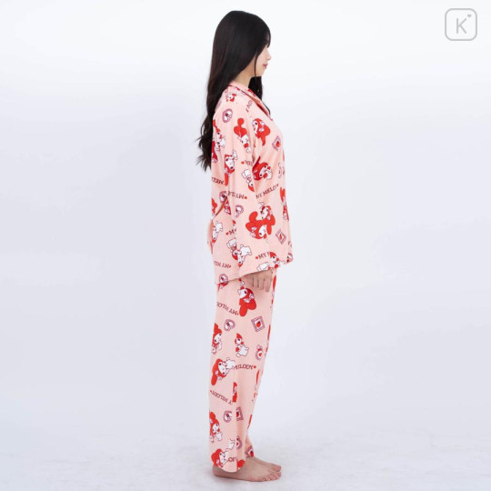 Japan Sanrio Warm Shirt Pajamas (M) - My Melody / Red - 3