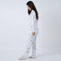 Japan Sanrio Warm Shirt Pajamas (M) - Cinnamoroll / Blue - 2