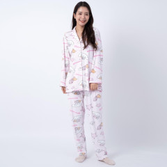 Japan Sanrio Warm Shirt Pajamas (M) - Cinnamoroll / Pink