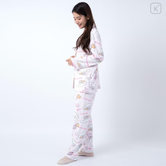 Japan Sanrio Warm Shirt Pajamas (M) - Cinnamoroll / Pink - 2