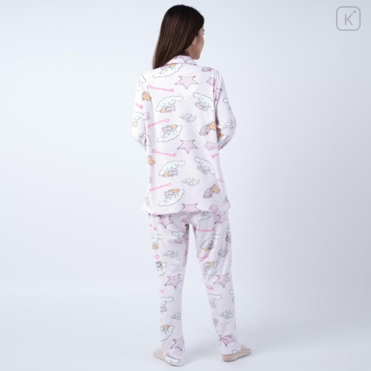 Japan Sanrio Warm Shirt Pajamas (M) - Cinnamoroll / Pink - 3