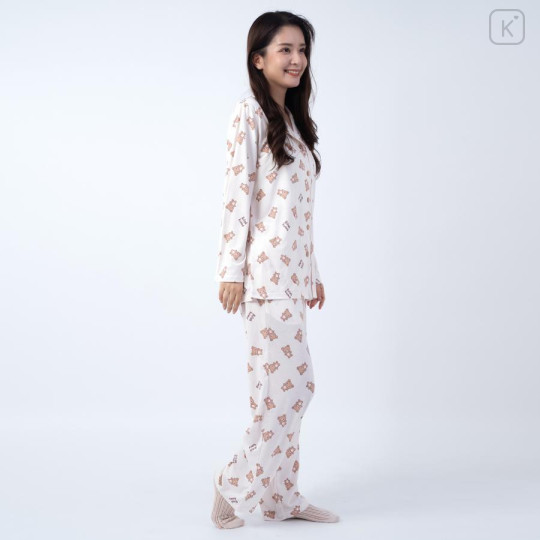 Japan San-X Shirt Pajamas (M) - Rilakkuma : Creamy White - 4