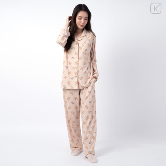 Japan San-X Shirt Pajamas (M) - Rilakkuma / Beige - 1