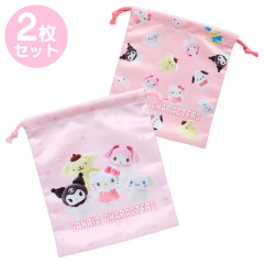 Japan Sanrio Original Drawstring Purse Set - Pitatto Friends Photo