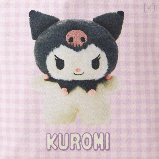 Japan Sanrio Original Tote Bag - Kuromi / Pitatto Friends Photo - 4