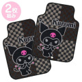 Japan Sanrio Car Mat Front Set - Kuromi - 1