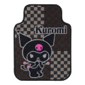 Japan Sanrio Car Mat Front Set - Kuromi - 2