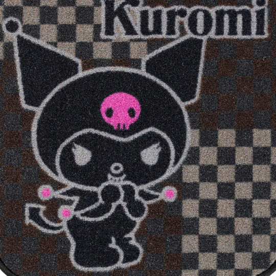 Japan Sanrio Car Mat Front Set - Kuromi - 3