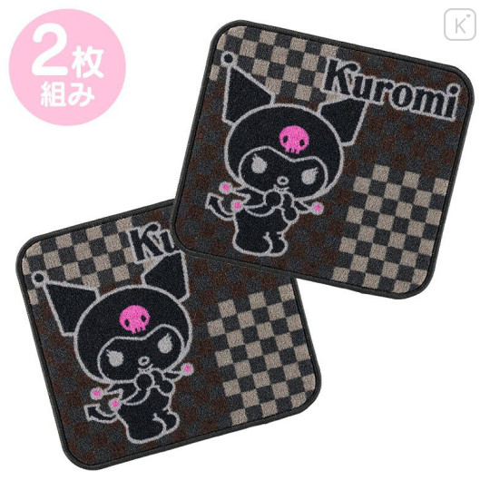 Japan Sanrio Car Mat Rear Set - Kuromi - 1