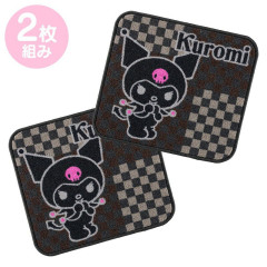 Japan Sanrio Car Mat Rear Set - Kuromi