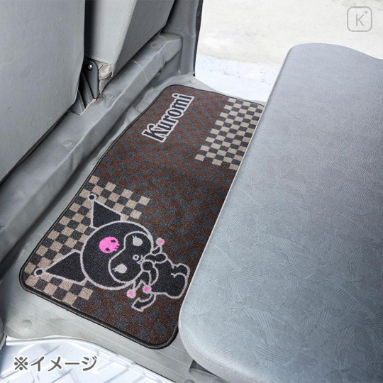 Japan Sanrio Car Mat Rear Long - Kuromi - 4