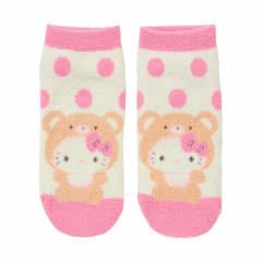 Japan Sanrio Original Fluffy Socks - Hello Kitty / Bear Pink