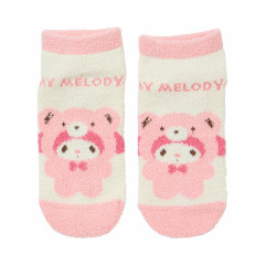 Japan Sanrio Original Fluffy Socks - My Melody / Bear