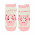 Japan Sanrio Original Fluffy Socks - My Melody / Bear - 1