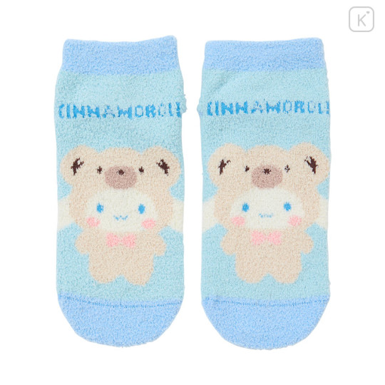 Japan Sanrio Original Fluffy Socks - Cinnamoroll / Bear - 1