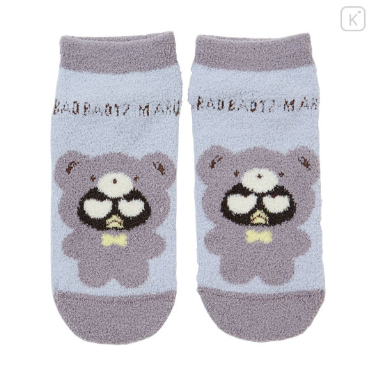 Japan Sanrio Original Fluffy Socks - Badtz-maru / Bear - 1