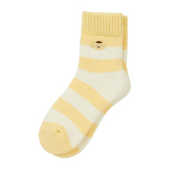 Japan Sanrio Original Warm Socks - Pompompurin / Stripe