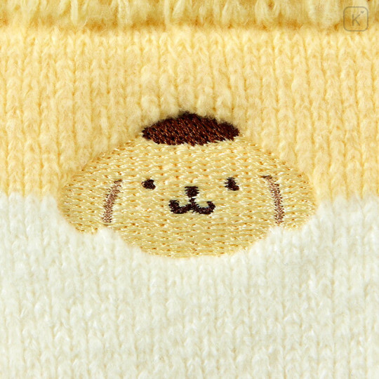 Japan Sanrio Original Warm Socks - Pompompurin / Stripe - 2