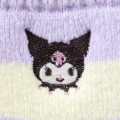 Japan Sanrio Original Warm Socks - Kuromi / Stripe - 2