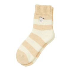 Japan Sanrio Original Warm Socks - Pochacco / Stripe