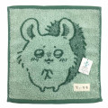 Japan Chiikawa Mini Towel Jacquard Handkerchief - Momonga / Begging Green - 1