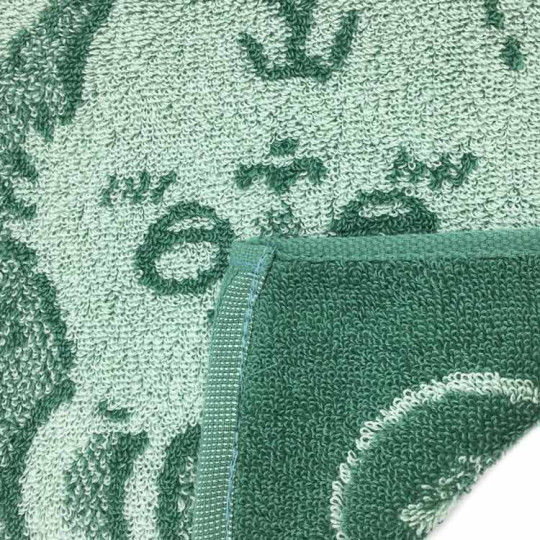 Japan Chiikawa Mini Towel Jacquard Handkerchief - Momonga / Begging Green - 2