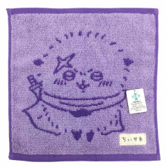 Japan Chiikawa Mini Towel Jacquard Handkerchief - Rakko / Purple