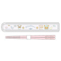 Japan San-X Chopsticks 16.5cm with Case - Rilakkuma / Dinasour - 1