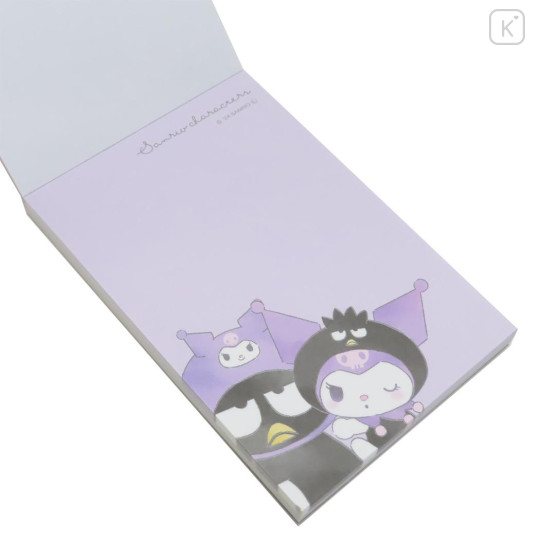 Japan Sanrio Mini Notepad - Badtz-maru & Kuromi / Hug - 2