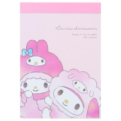 Japan Sanrio Mini Notepad - My Melody & My Sweet Piano / Hug