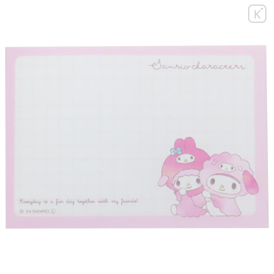 Japan Sanrio Mini Notepad - My Melody & My Sweet Piano / Hug - 3