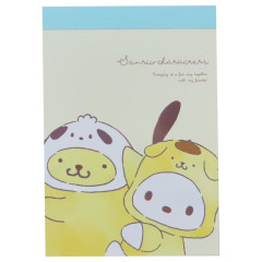 Japan Sanrio Mini Notepad - Pochacco & Pompompurin / Hug