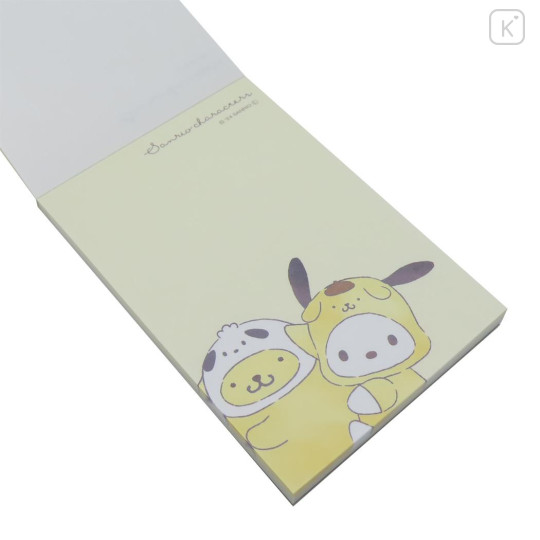 Japan Sanrio Mini Notepad - Pochacco & Pompompurin / Hug - 2