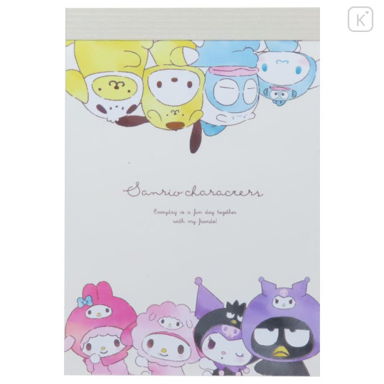 Japan Sanrio Mini Notepad - Characters / Hug - 1