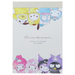 Japan Sanrio Mini Notepad - Characters / Hug