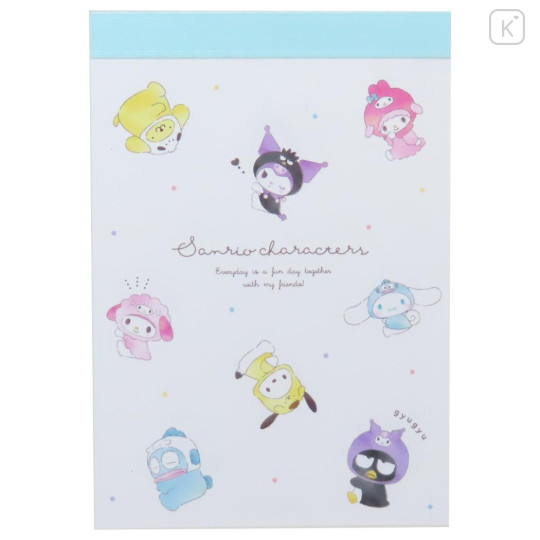 Japan Sanrio Mini Notepad - Characters / Hug Friends - 1