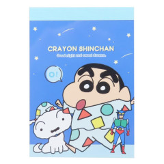 Japan Crayon Shin-chan Mini Notepad - Shinnosuke Nohara & Shiro / Good Night