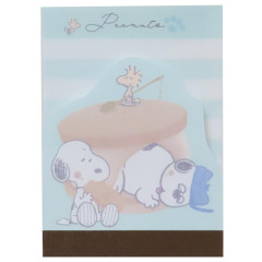 Japan Peanuts Mini Notepad - Snoopy & Woodstock / Brothers Pudding