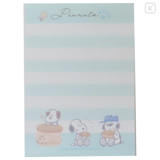 Japan Peanuts Mini Notepad - Snoopy & Woodstock / Brothers Pudding - 3