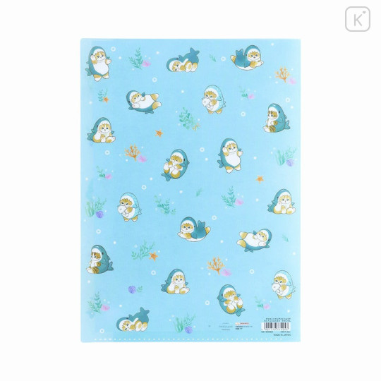 Japan Mofusand 5 Pockets Die-cut A4 Clear File - Cat / Shark Nyan Autumn - 4